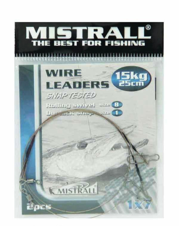 Mistrall Wire Leaders 15 kg 25 cm
