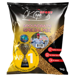 OK COPE SPORT GROUNDBAITS Special mix - Vanille Special Black