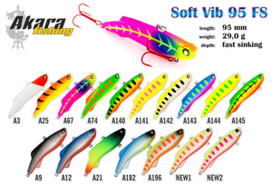 Воблер AKARA «Soft Vib» 95 FS