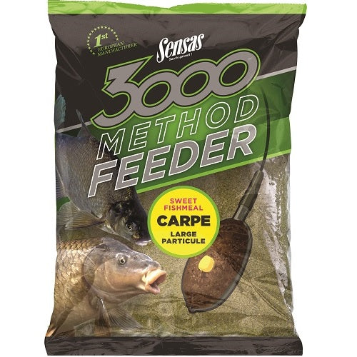 Barība Sensas 3000 METHOD FEEDER CARP sweet fishmeal 1kg