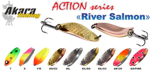 Māneklis AKARA «River Salmon» Action SH (šūpojošs, 12 g, 50 mm, krāsa: 8, iep. 1 gab.)