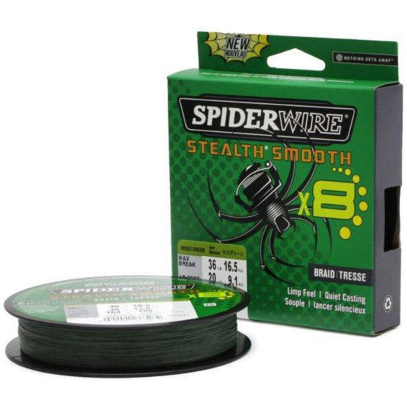 Tresse SpiderWire Stealth Smooth 12 Brins 150m Moss Green 0.05mm - 5.4kg