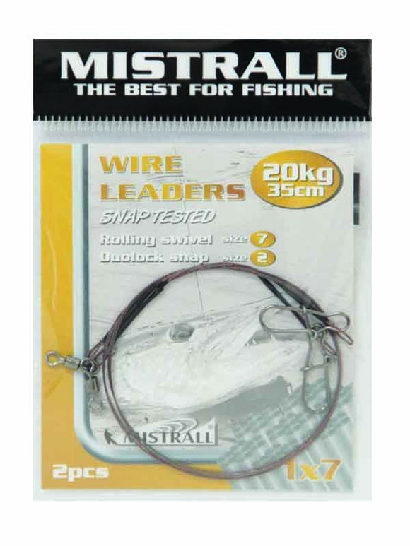 Mistrall Wire Leaders 20 kg 35 cm