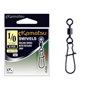 Kamatsu Rolling Swivel with Fastlock Snap K-252