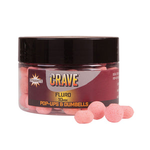 Peldošās boilas Crave Pink Fluro Pop-Ups & Dumbells 10mm