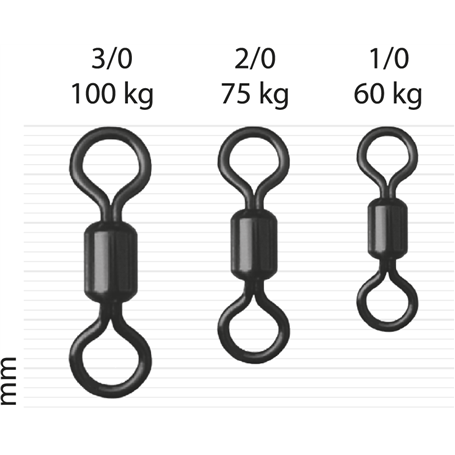 Rolling Swivel Big Game 2/0/75kg