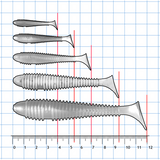 Grubber Shad 9.5cm 5pcs