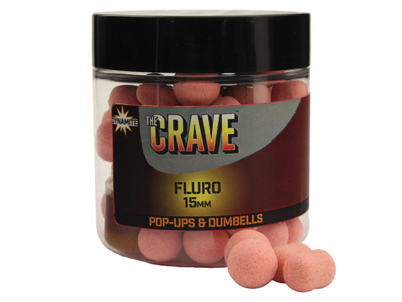 Peldošās boilas Crave Pink Fluro Pop-Ups & Dumbells 15mm