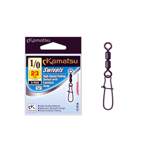 Kamatsu High Speed Rolling Swivel with Fastlock Snap K-3033