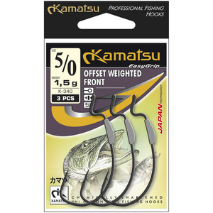 Kamatsu Offset WEIGHTED FRONT Black Nickel Ringed