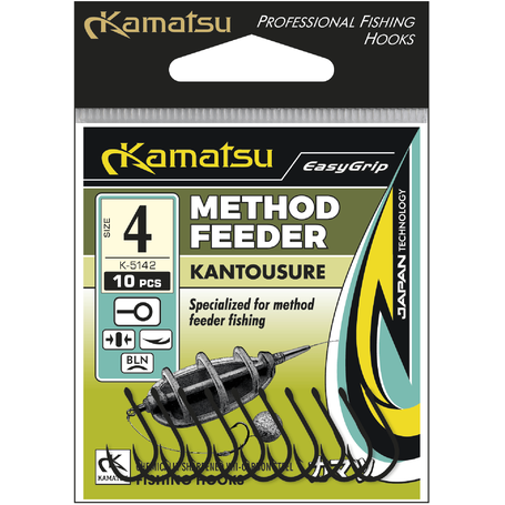 Kamatsu Method Feeder KANTOUSURE Black Nickel Ringed