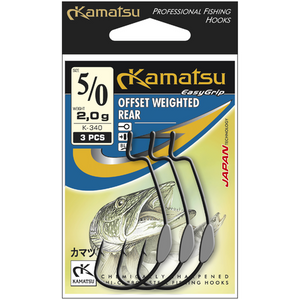 Kamatsu Offset WEIGHTED REAR Black Nickel Ringed