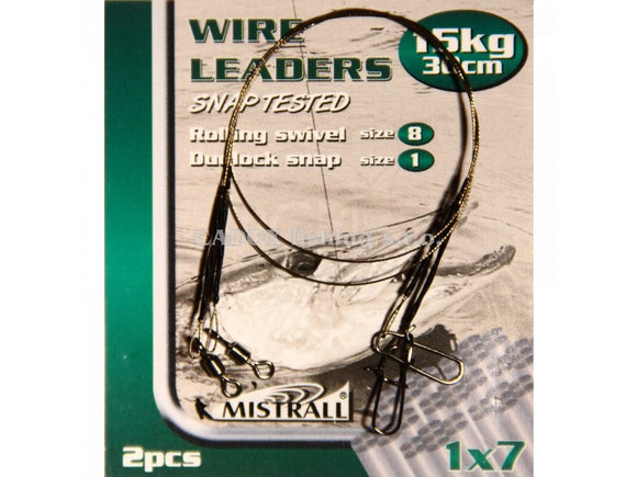 Mistrall Wire Leaders 15 kg 30 cm