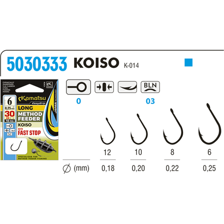 Kamatsu Method Feeder Koiso Fast Stop 30cm