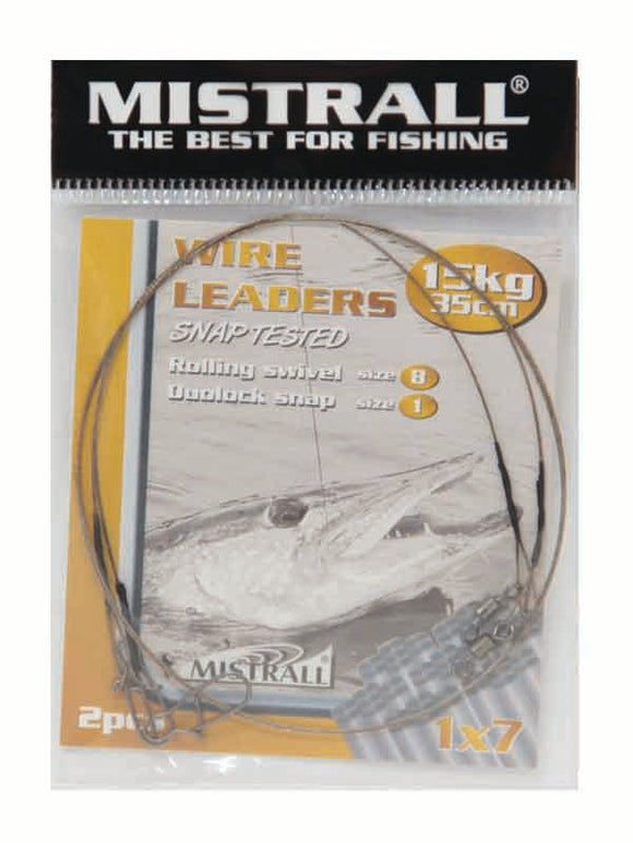 Mistrall Wire Leaders 15 kg 35 cm